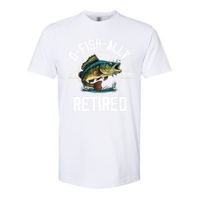 Fisherman Fishing Retirement Gift Ofishally Retired 2024 Softstyle CVC T-Shirt