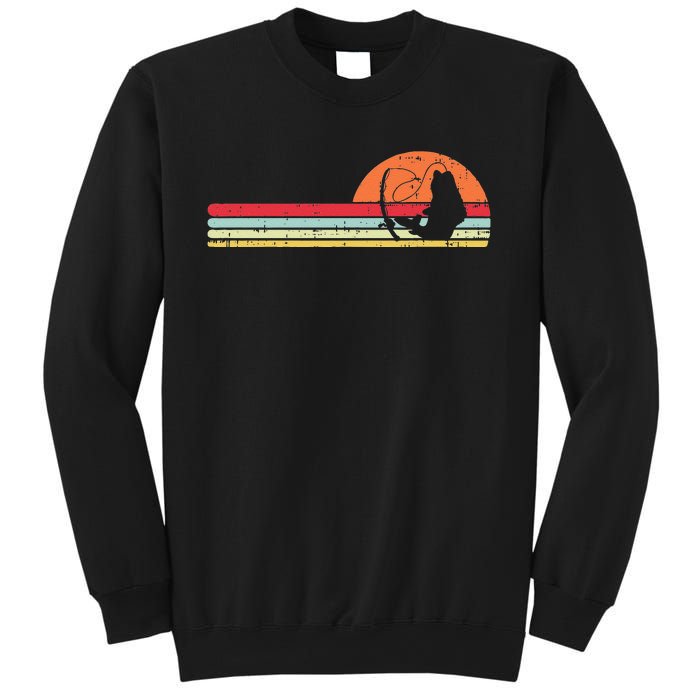 Fish Fishing Rod Sunset Retro Angling Fisherman Angler Gift Sweatshirt