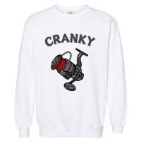 Funny Fishing Reel Pun For Fishermen Garment-Dyed Sweatshirt