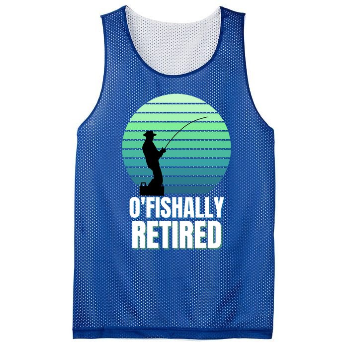 Fishing Fisherman Retiree Retired Cool Gift Ofishally Retired Funny Gift Mesh Reversible Basketball Jersey Tank