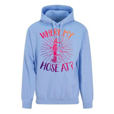 Firefighter Fire Rescue Where My Hose At? Fire Gift Unisex Surf Hoodie