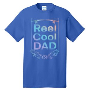 Funny Fishing Reel Cool Dad Funny Fishing Dad Gift Tall T-Shirt