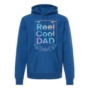 Funny Fishing Reel Cool Dad Funny Fishing Dad Gift Premium Hoodie