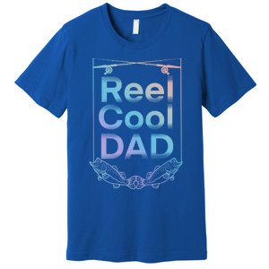 Funny Fishing Reel Cool Dad Funny Fishing Dad Gift Premium T-Shirt