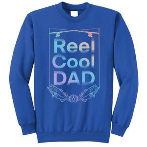 Funny Fishing Reel Cool Dad Funny Fishing Dad Gift Tall Sweatshirt