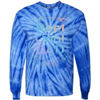 Funny Fishing Reel Cool Dad Funny Fishing Dad Gift Tie-Dye Long Sleeve Shirt