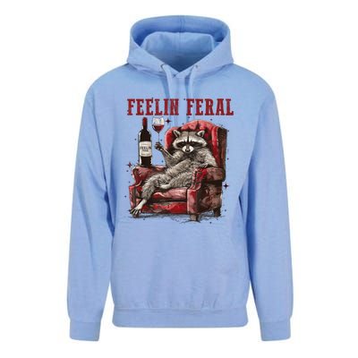 Feeling Feral Racoon Unisex Surf Hoodie