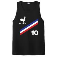 France Flag Rooster Number 10 Soccer Fan Boy PosiCharge Competitor Tank