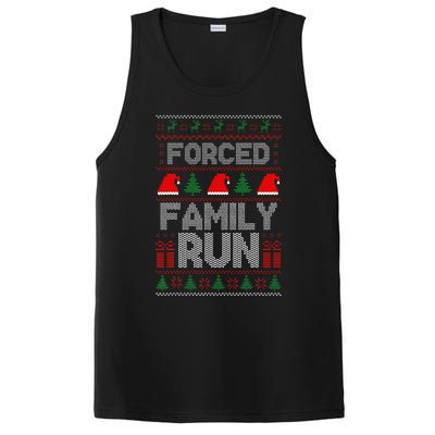 Forced Family Run Ugly Christmas Xmas Party Pajama PosiCharge Competitor Tank