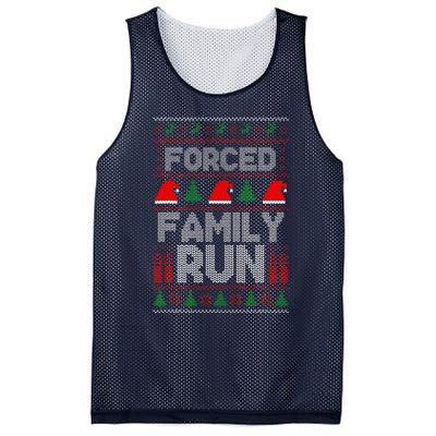 Forced Family Run Ugly Christmas Xmas Party Pajama Mesh Reversible Basketball Jersey Tank