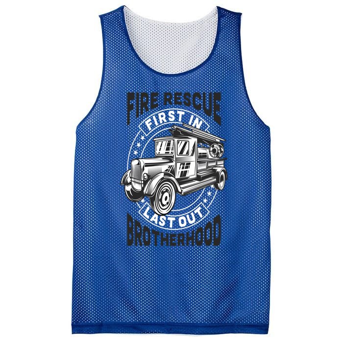 Fire Fire Rescue Brotherhood Fire Departt Gift Mesh Reversible Basketball Jersey Tank