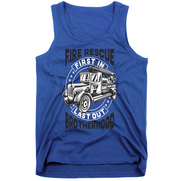 Fire Fire Rescue Brotherhood Fire Departt Gift Tank Top