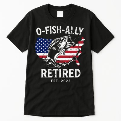 Fisherman Fishing Retirement Ofishally Tall T-Shirt