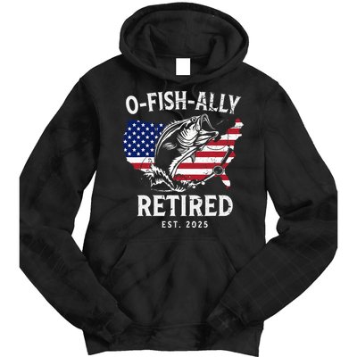 Fisherman Fishing Retirement Ofishally Tie Dye Hoodie