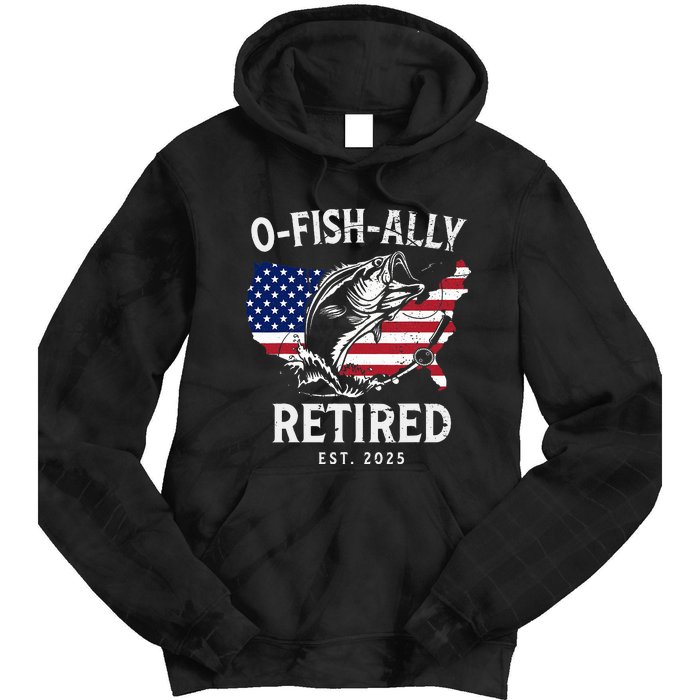 Fisherman Fishing Retirement Ofishally Tie Dye Hoodie