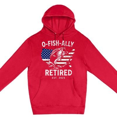 Fisherman Fishing Retirement Ofishally Premium Pullover Hoodie