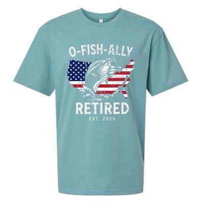 Fisherman Fishing Retirement Ofishally Sueded Cloud Jersey T-Shirt