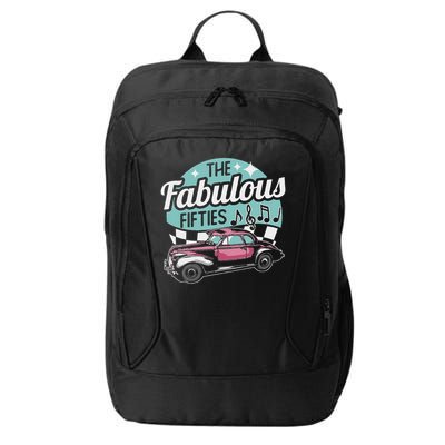 Fabulous Fifties Rockabilly Classic Car Psychobilly Rocker City Backpack