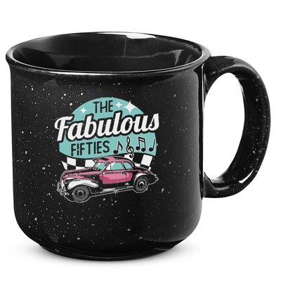 Fabulous Fifties Rockabilly Classic Car Psychobilly Rocker 15oz Campfire Ceramic Mug