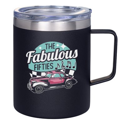 Fabulous Fifties Rockabilly Classic Car Psychobilly Rocker 12oz Stainless Steel Coffee Mug