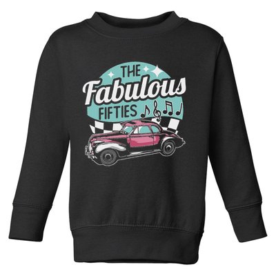 Fabulous Fifties Rockabilly Classic Car Psychobilly Rocker Toddler Sweatshirt