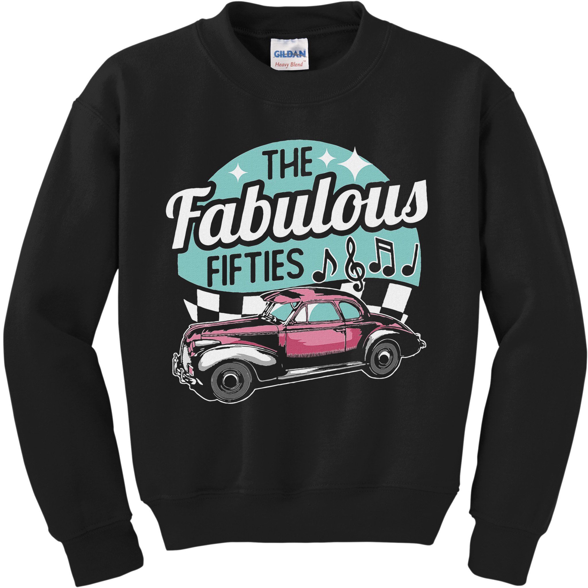 Fabulous Fifties Rockabilly Classic Car Psychobilly Rocker Kids Sweatshirt
