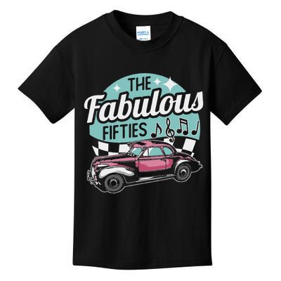 Fabulous Fifties Rockabilly Classic Car Psychobilly Rocker Kids T-Shirt