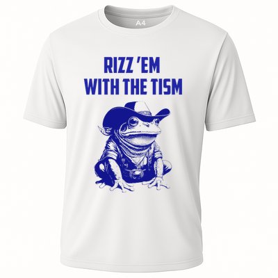 Funny Frog Rizz Em With The Tism Performance Shirt