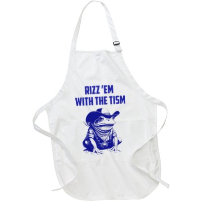 Funny Frog Rizz Em With The Tism Apron