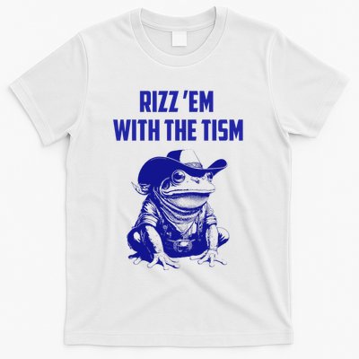 Funny Frog Rizz Em With The Tism T-Shirt