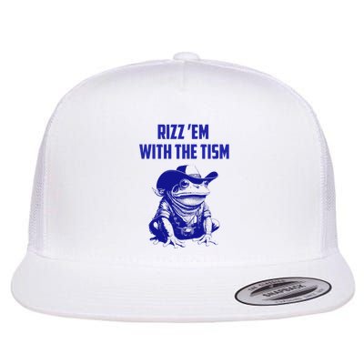 Funny Frog Rizz Em With The Tism Flatbill Hat