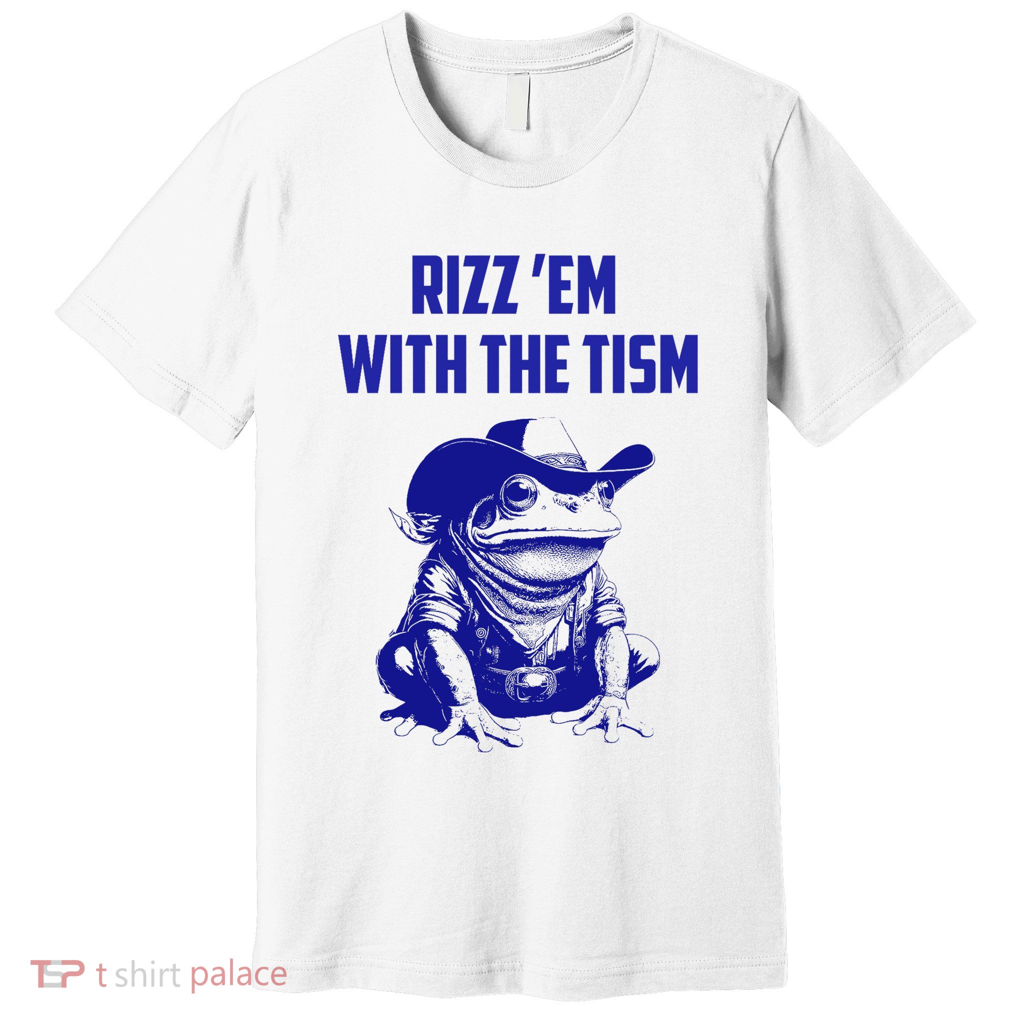 Funny Frog Rizz Em With The Tism Premium T-Shirt