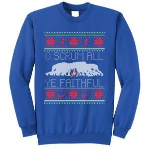 Funny Football Rugby Ugly Christmas Style Gift Sweatshirt