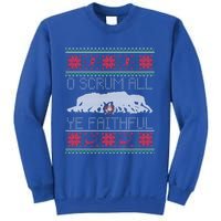 Funny Football Rugby Ugly Christmas Style Gift Sweatshirt