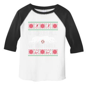 Funny Football Rugby Ugly Christmas Style Gift Toddler Fine Jersey T-Shirt