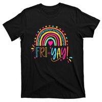 Fri-Yay Friday Rainbow Funny Teacher Tees T-Shirt