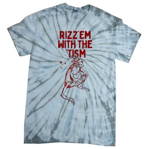 Funny Frog Rizz Em With The Tism Tie-Dye T-Shirt