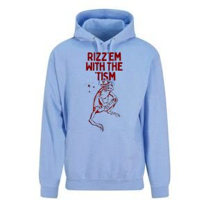 Funny Frog Rizz Em With The Tism Unisex Surf Hoodie