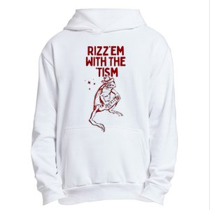 Funny Frog Rizz Em With The Tism Urban Pullover Hoodie