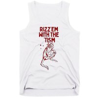 Funny Frog Rizz Em With The Tism Tank Top