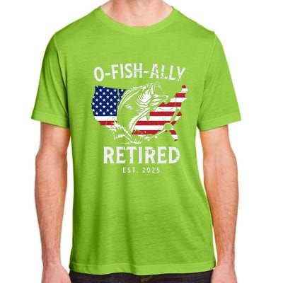 Fisherman Fishing Retirement Ofishally Retired 2025 Adult ChromaSoft Performance T-Shirt