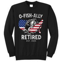 Fisherman Fishing Retirement Ofishally Retired 2025 Sweatshirt