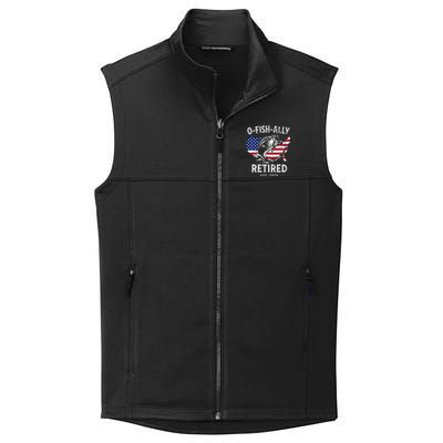 Fisherman Fishing Retirement Ofishally Retired 2025 Collective Smooth Fleece Vest