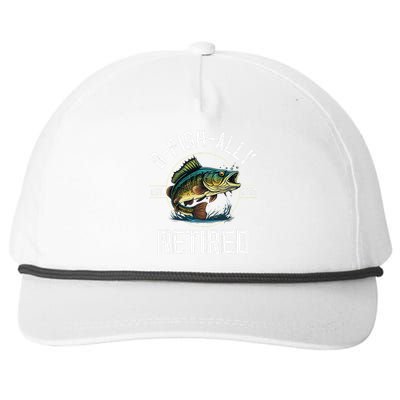 Fisherman Fishing Retirement Gift Ofishally Retired 2024 Snapback Five-Panel Rope Hat