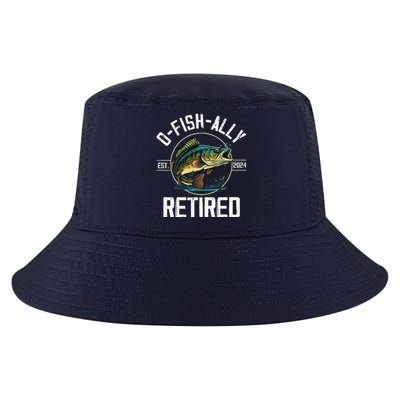 Fisherman Fishing Retirement Gift Ofishally Retired 2024 Cool Comfort Performance Bucket Hat