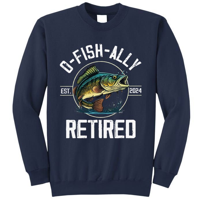 Fisherman Fishing Retirement Gift Ofishally Retired 2024 Sweatshirt