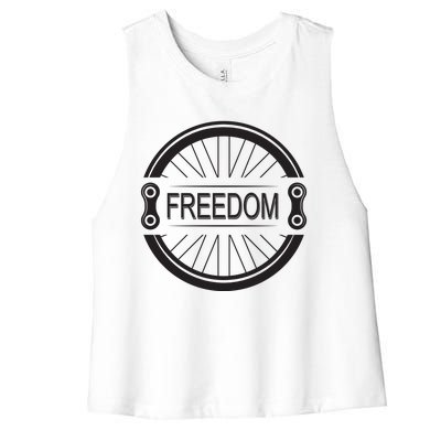 Freedom Women's Racerback Cropped Tank