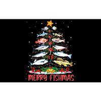 Fish Fishing Rod Christmas Tree Fisherman Merry Fishmas Bumper Sticker