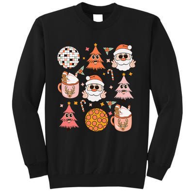 Funky Festive Santa Claus Holiday Vibes Sweatshirt