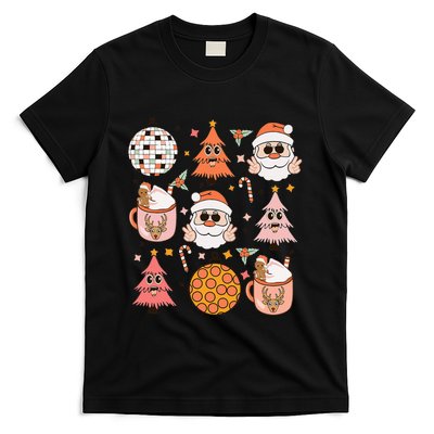 Funky Festive Santa Claus Holiday Vibes T-Shirt